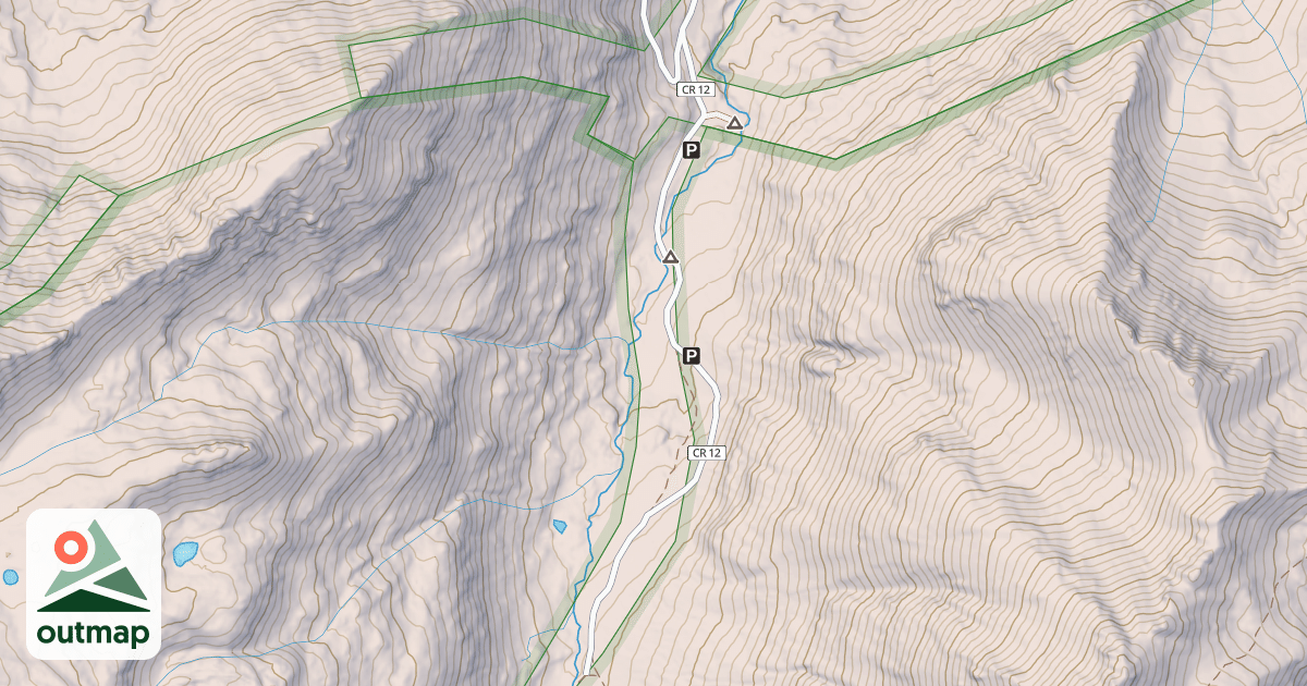Map of County Road 12