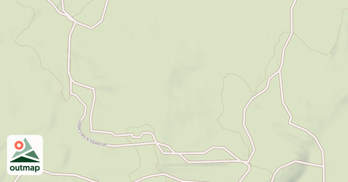 Map of Interlake State Recreation Area Trails