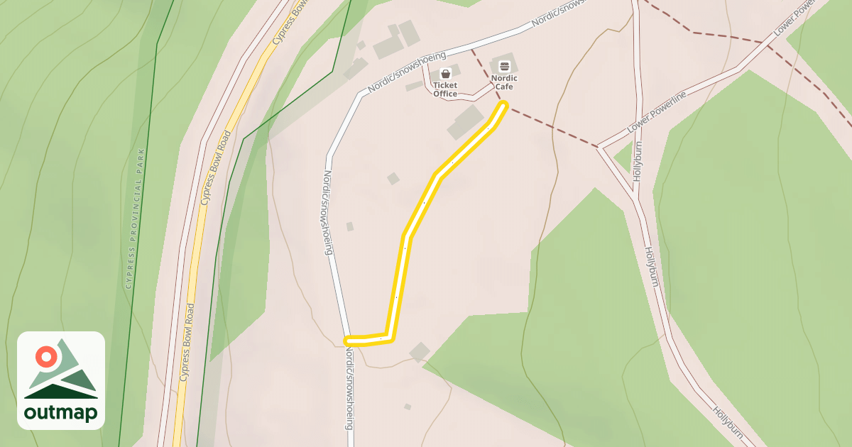 Map of Tubing Park Trail