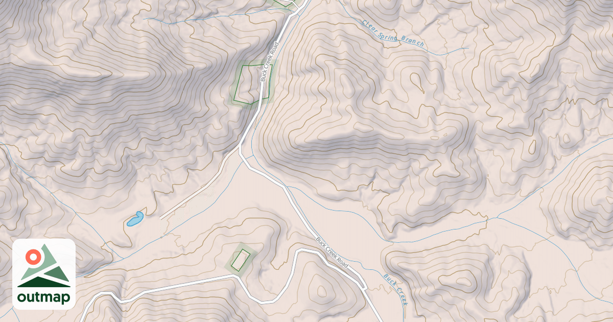 Map of BUCK CREEK