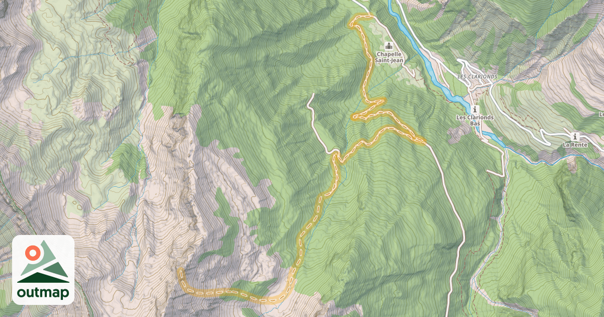 Map of Crête des Cimes — Peynier