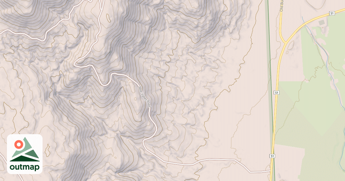 Map of BEAR VALLEY