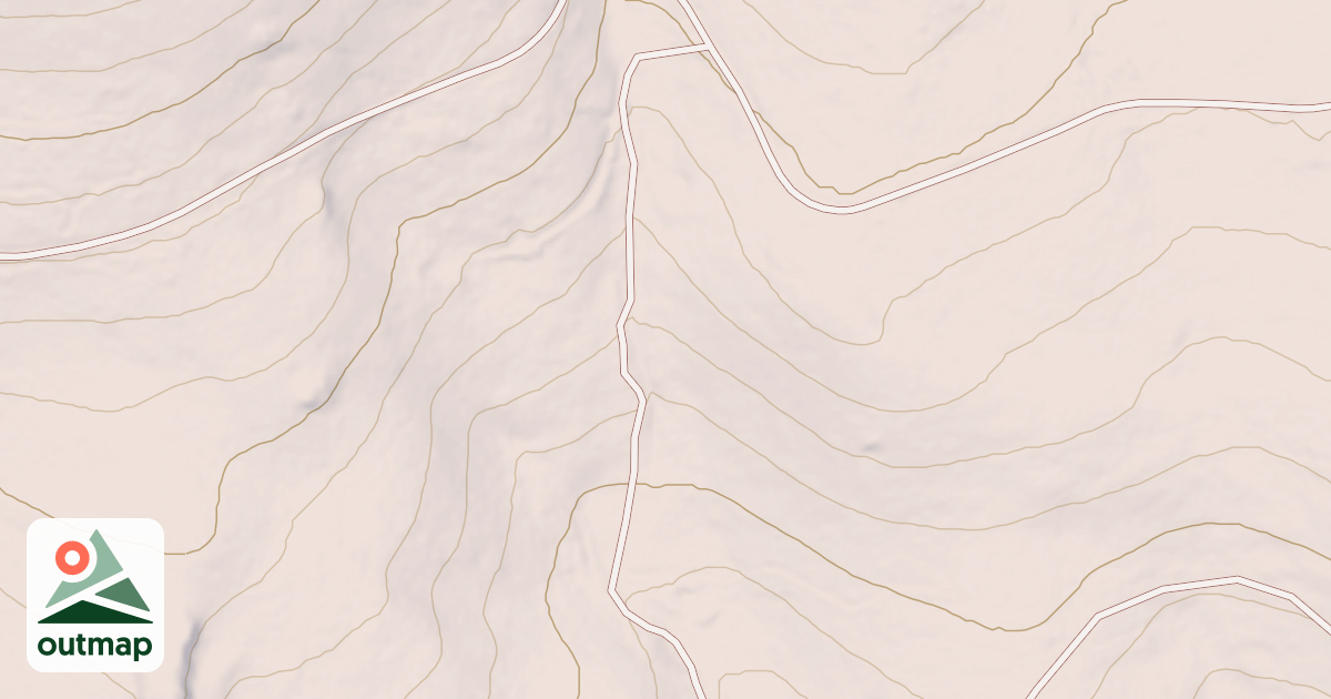 Map of COOPER SPUR
