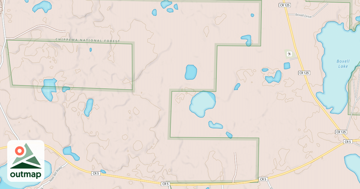 Map of MANY PONDS ROAD