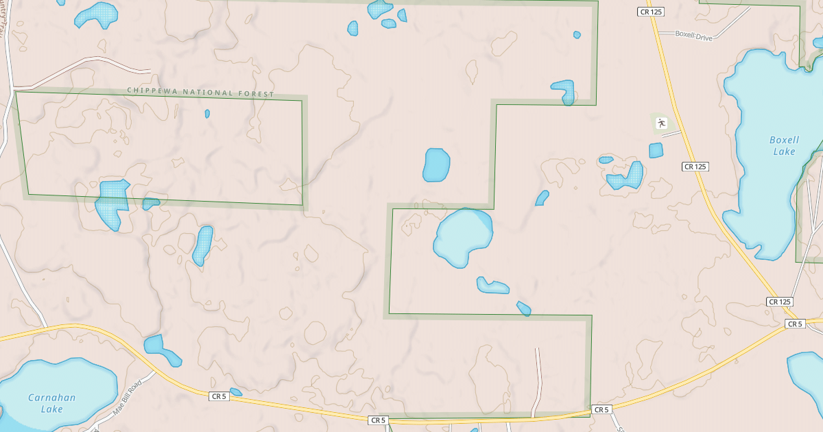 Map preview of MANY PONDS ROAD