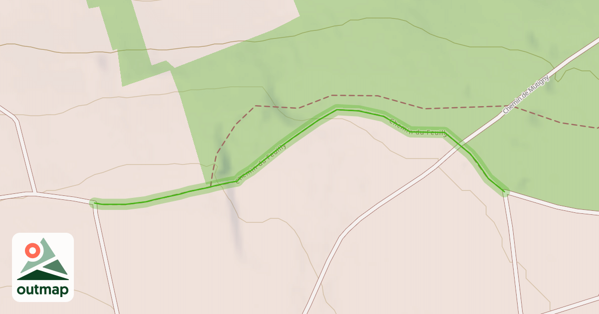 Map of Chemin du Feuilly