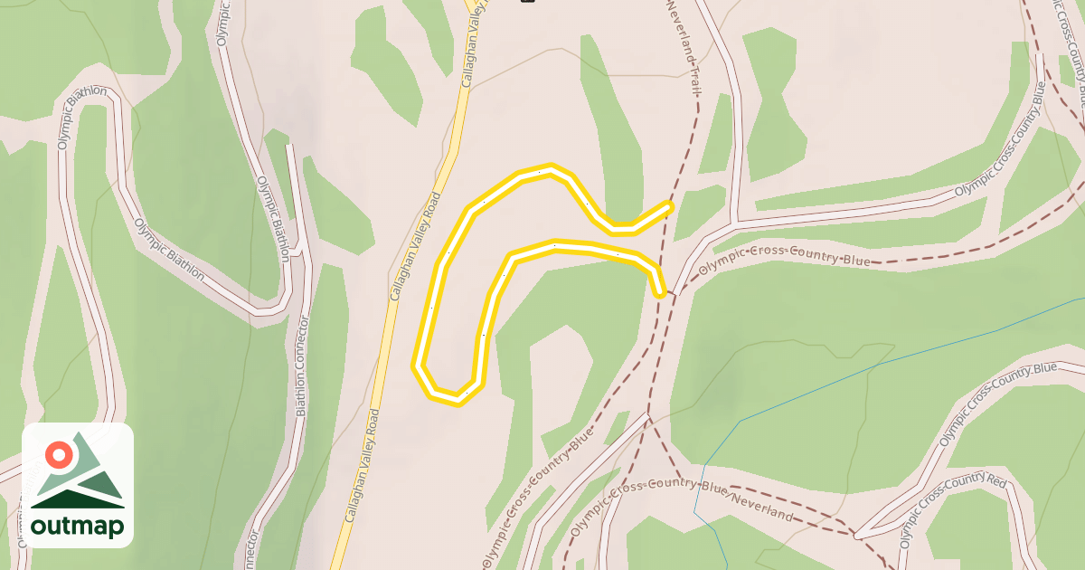 Map of Neverland Trail