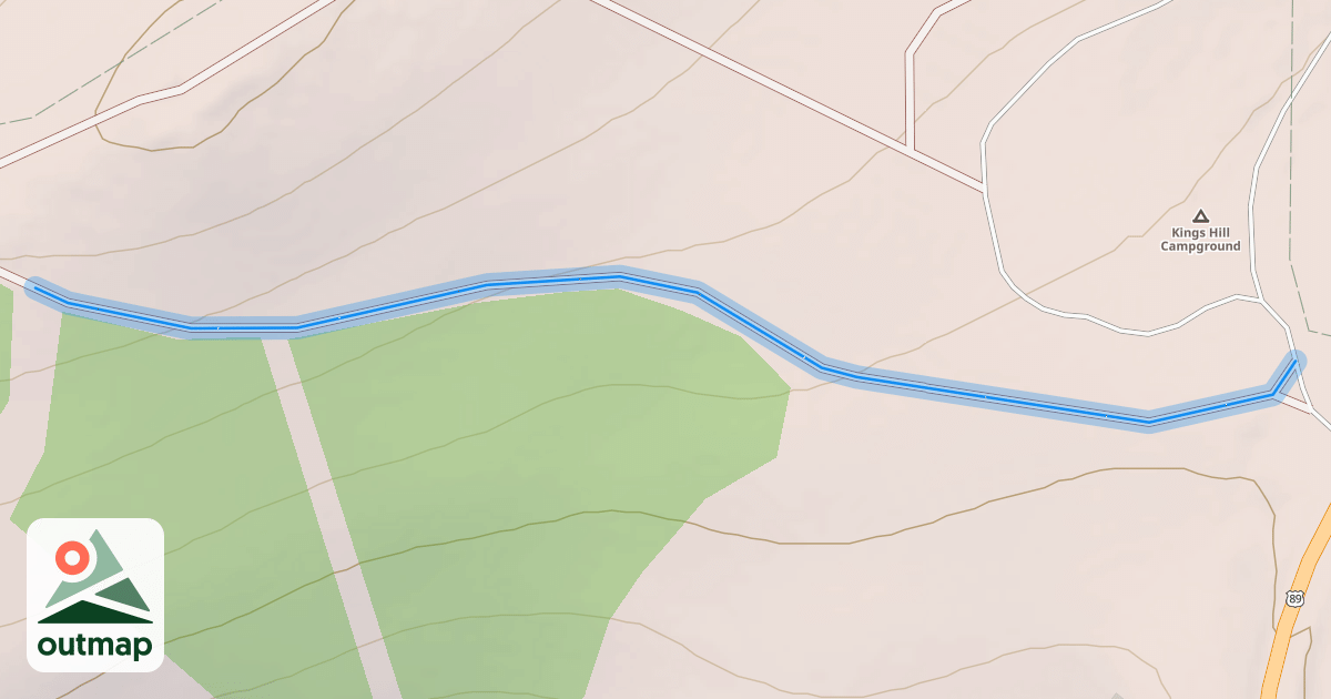 Map of Forest Service Road 834