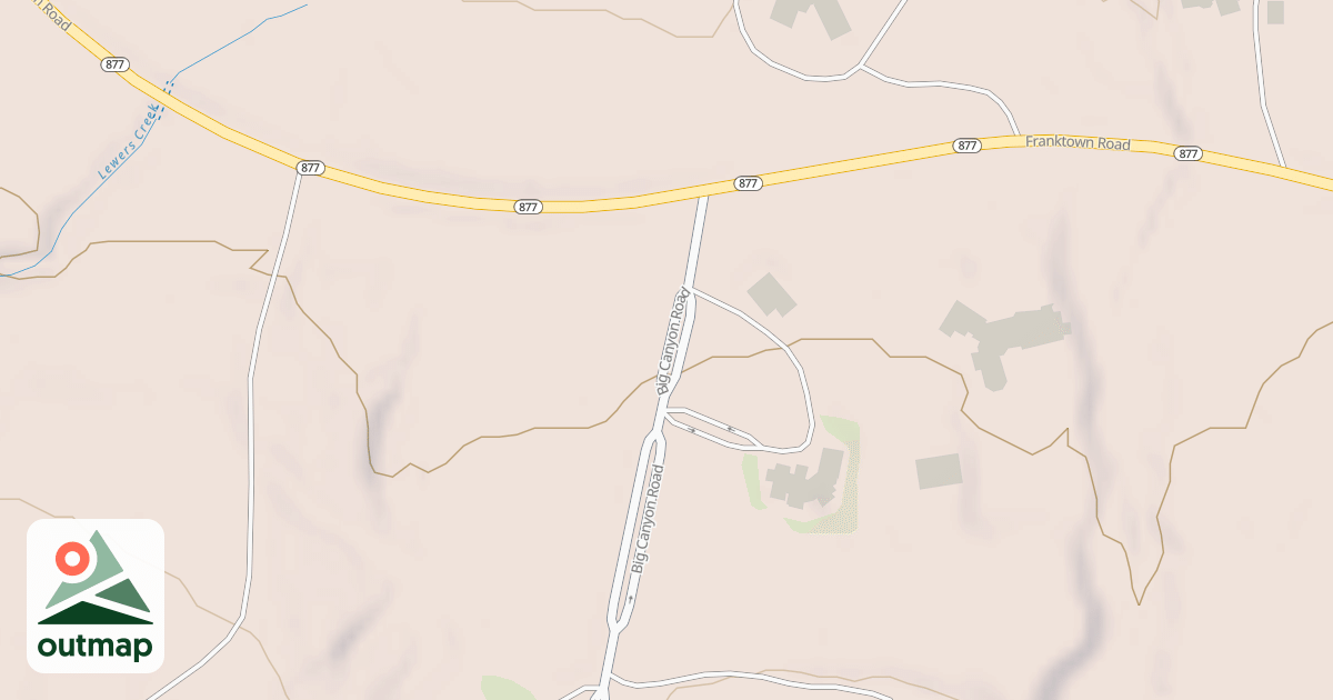 Map of MUSGROVE CANYON ROAD
