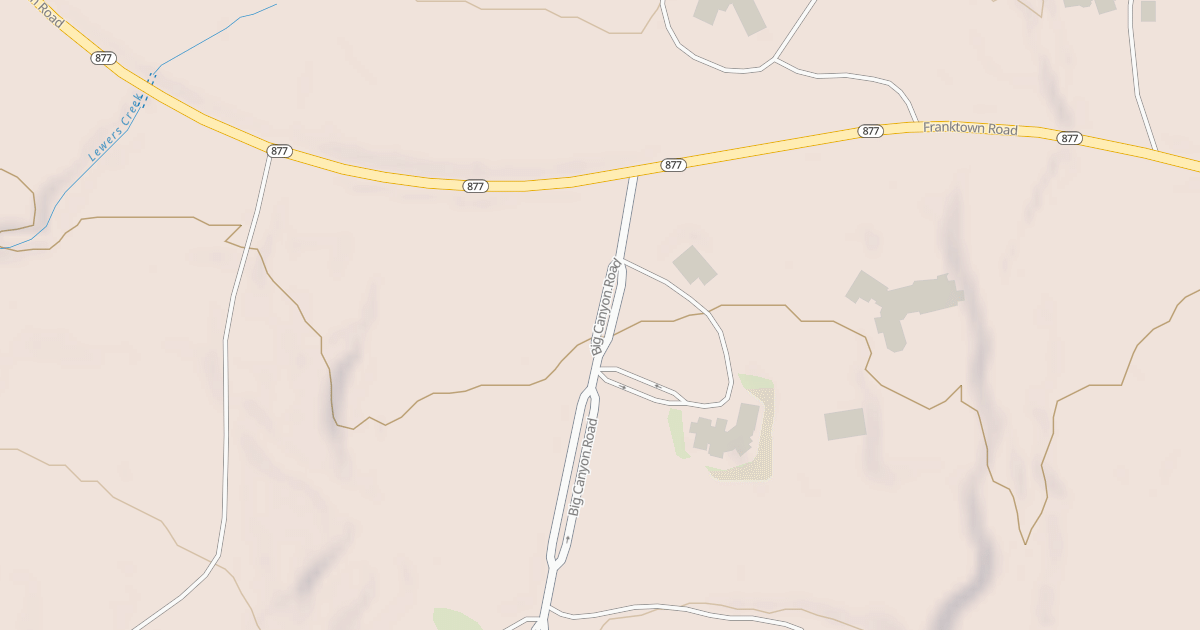 Map preview of MUSGROVE CANYON ROAD