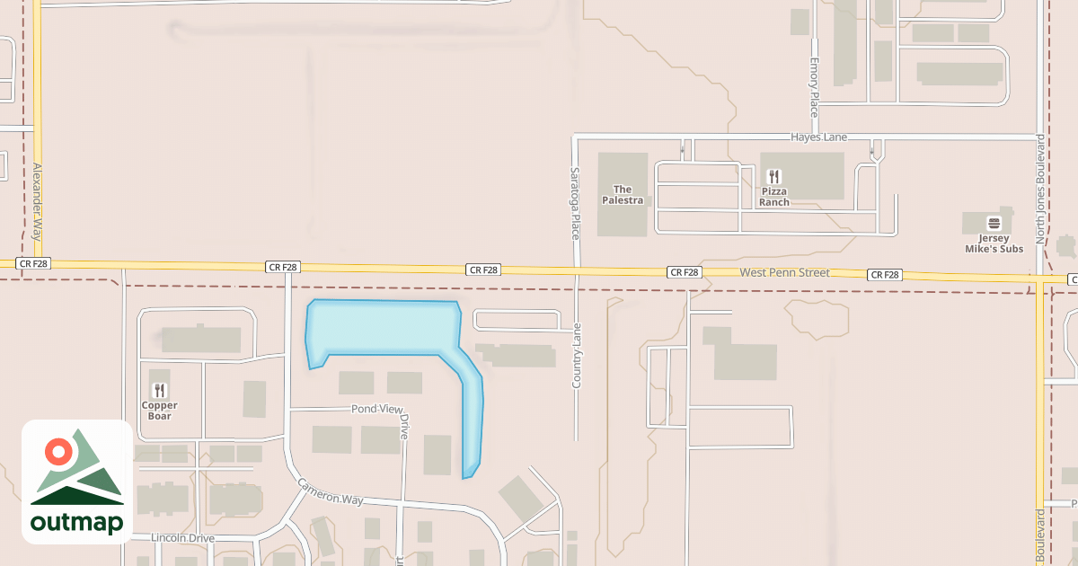 Map of North Ridge Trail