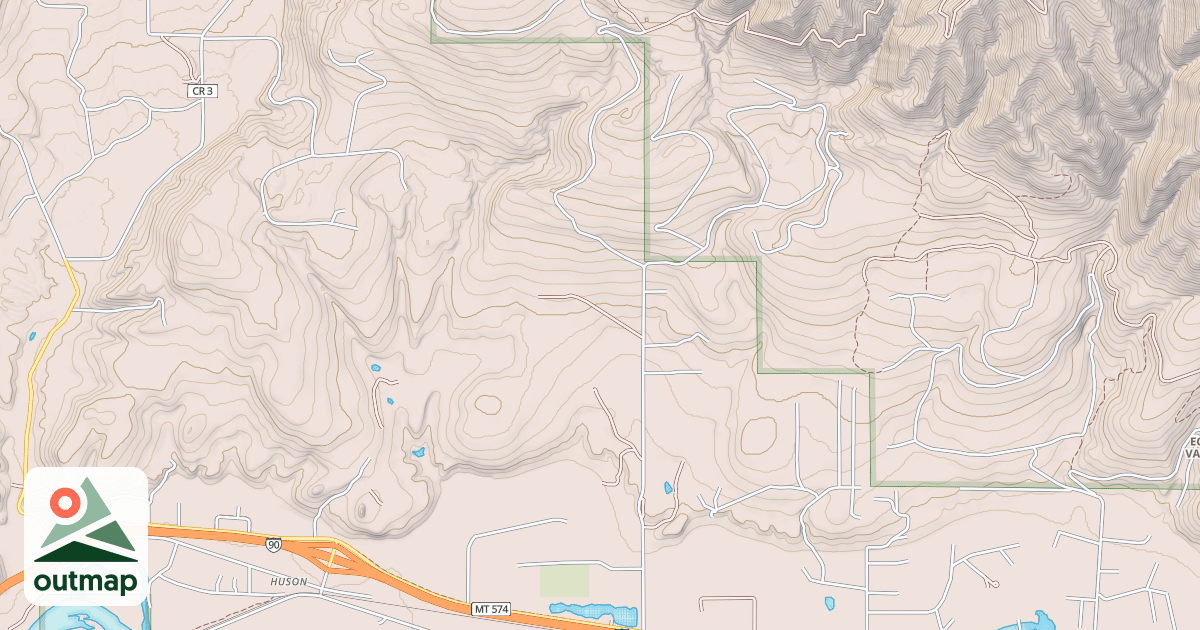 Map of HOULE CREEK