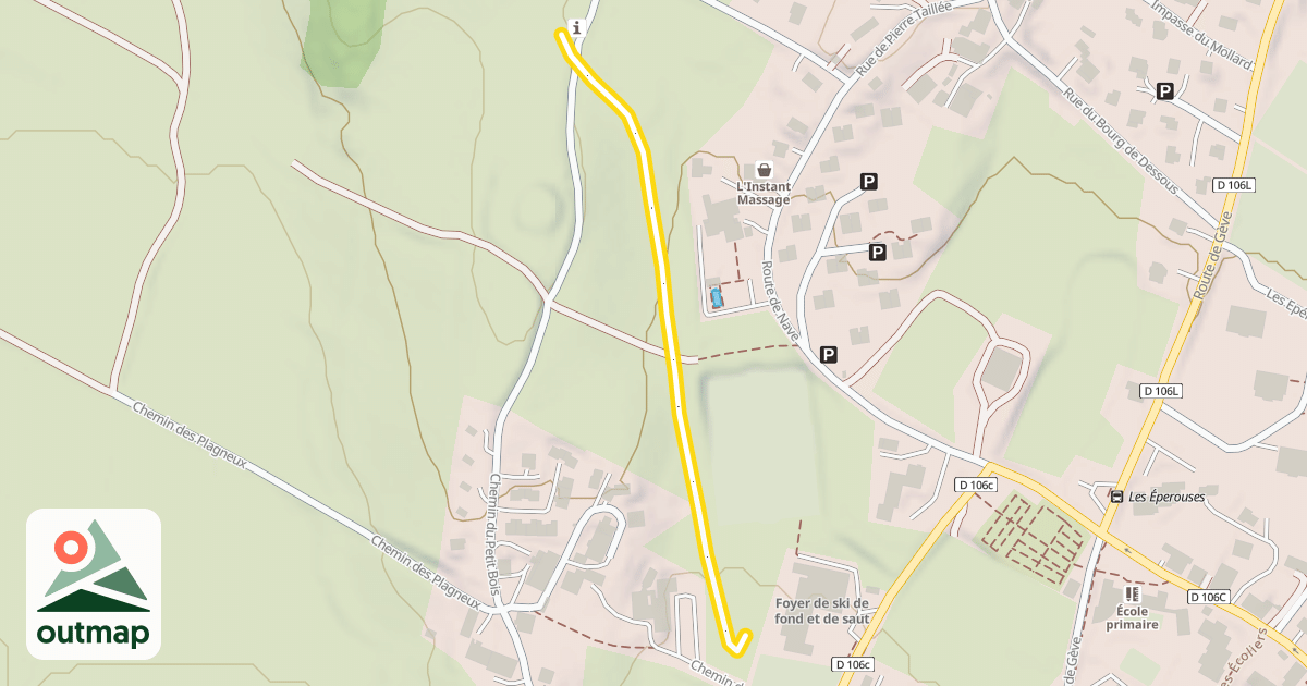 Map of Arrivée Centre Nordique