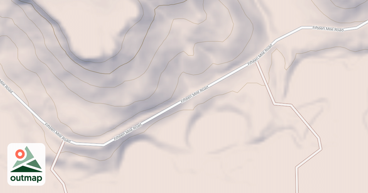 Map of FIFTEEN MILE
