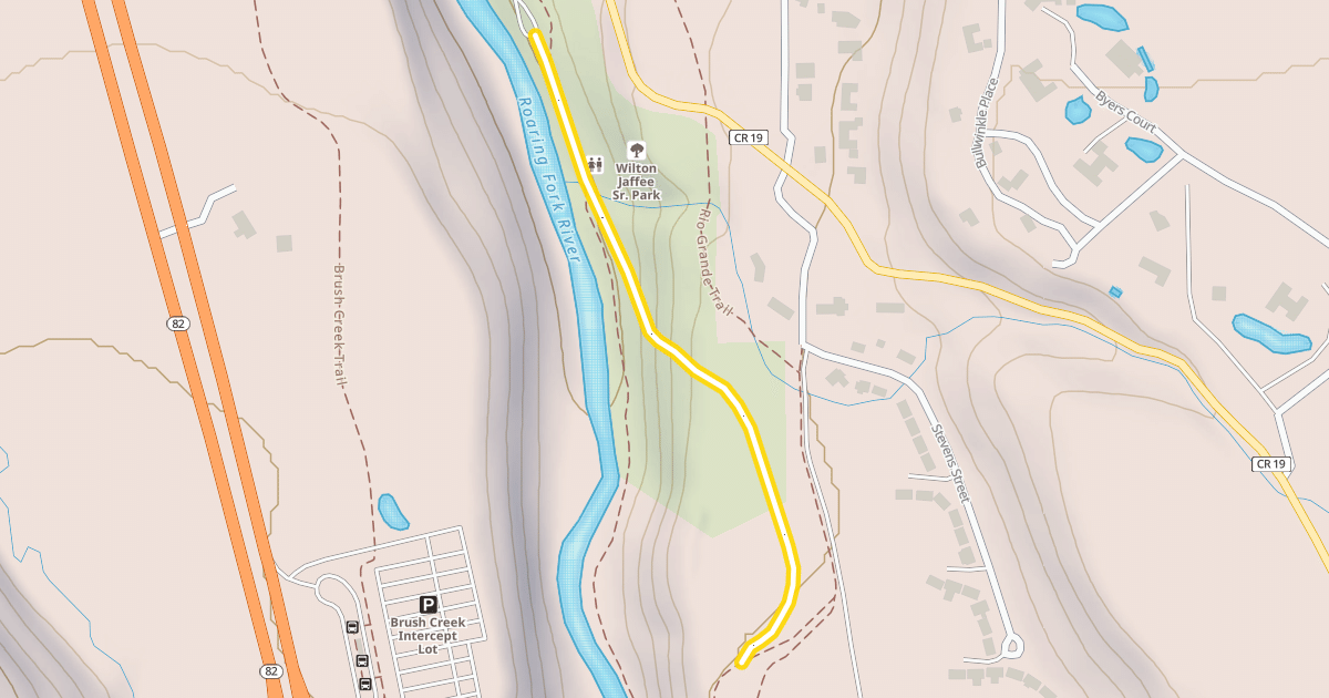 Map preview of Jaffe Park Spur
