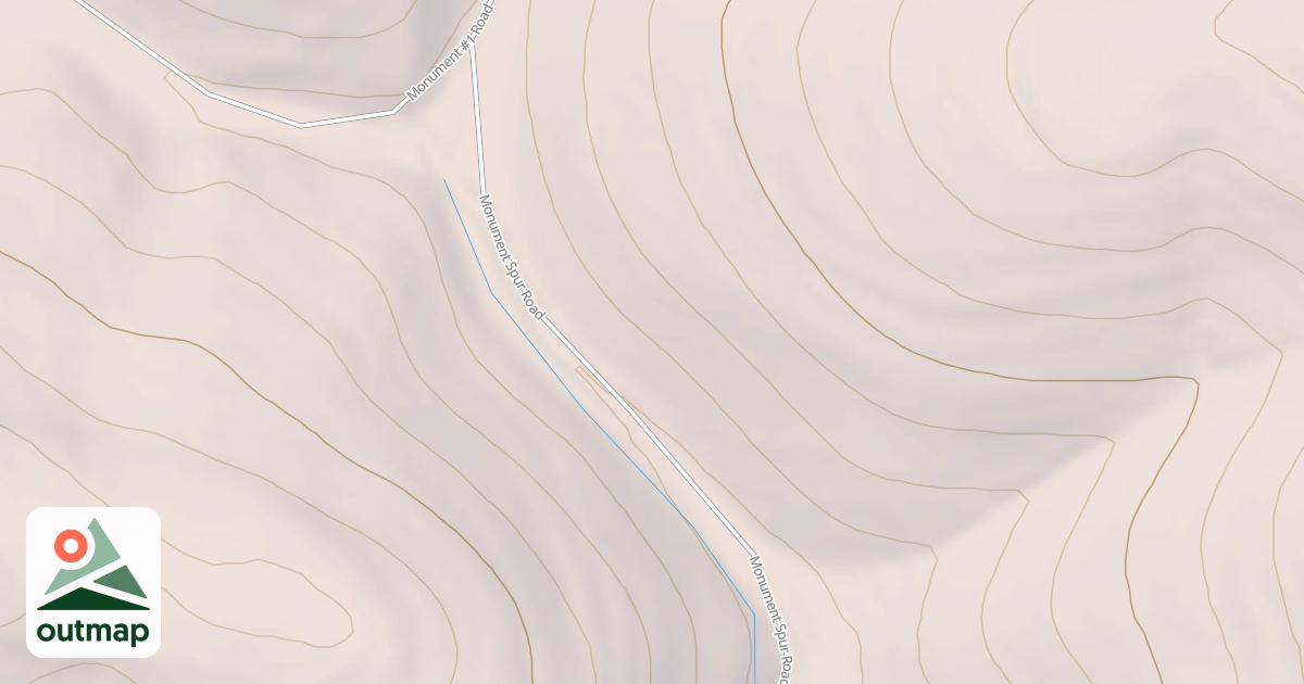 Map of MONUMENT SPUR