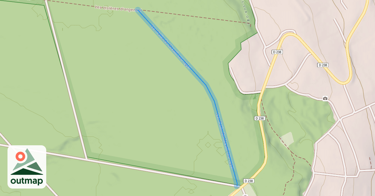 Map of Les Patis du Mesnil sur oger
