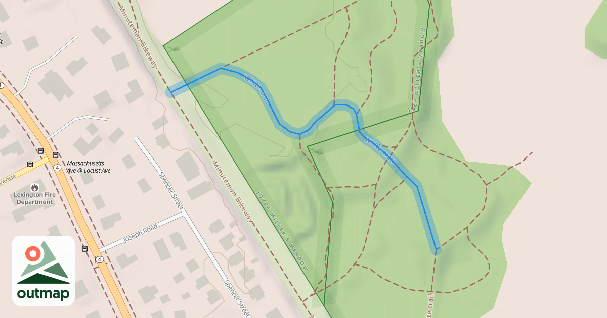 Map of White trail