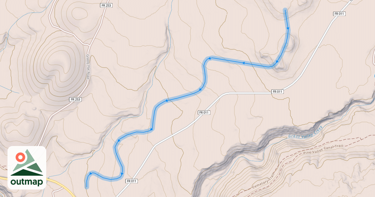 Map of Bull Run Trail