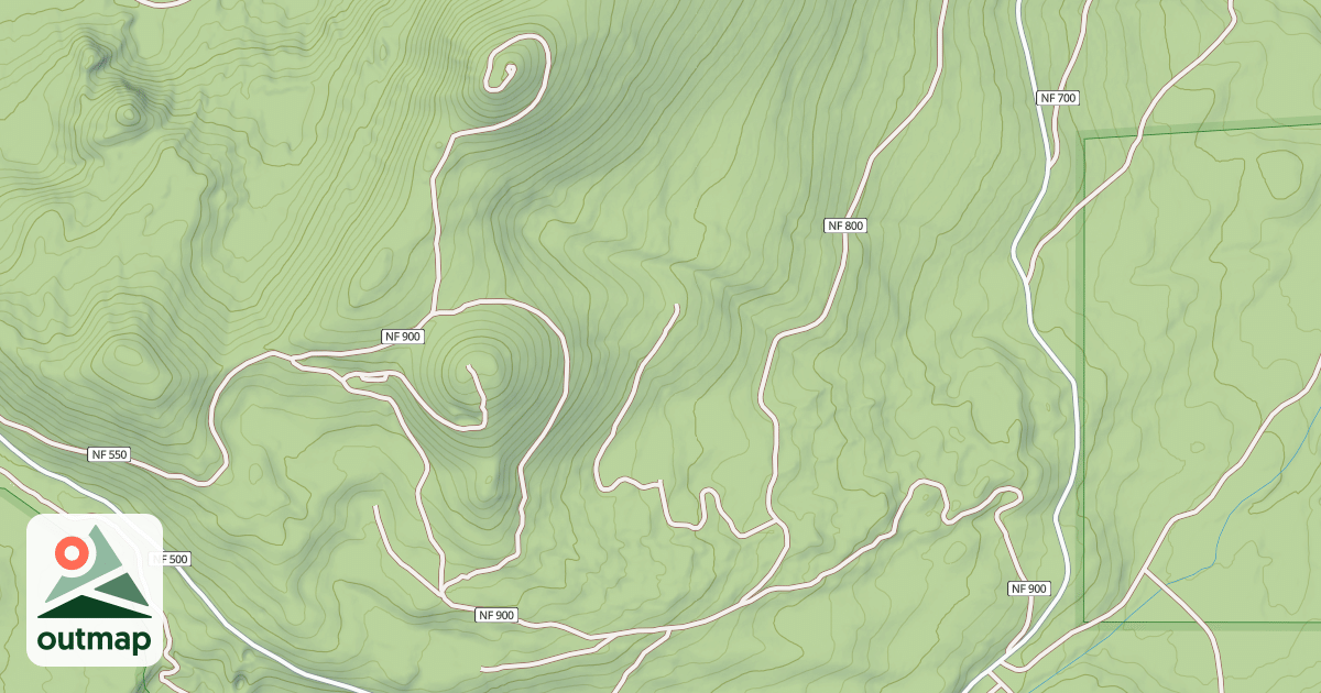 Map of CACHE MTN