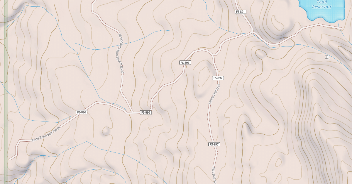 Map preview of Todd Reservoir Tie In