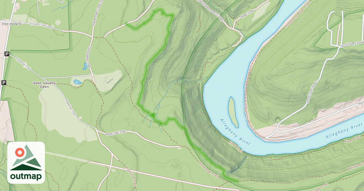 Map of Window Trail Extension (MTB)
