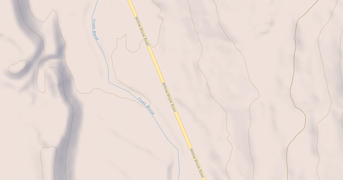 Map preview of Willow Brook Rd