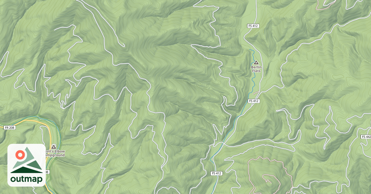 Map of East Little Guard Ohv