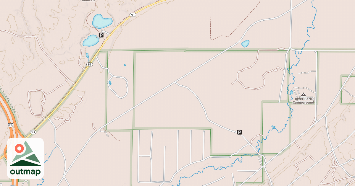 Map of Hartwick Pines State Park - Lovells Rail Trail