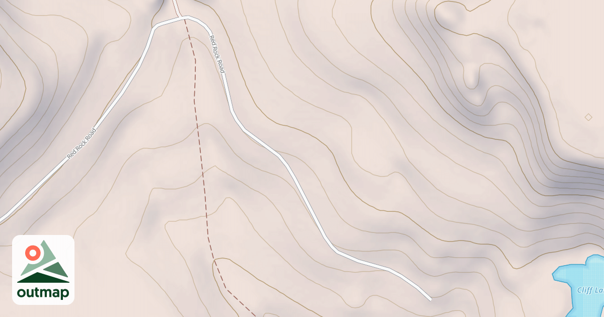 Map of CLIFF LAKE