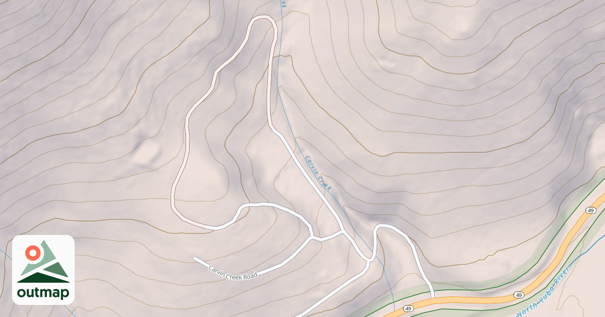 Map of CARVIN CREEK TRACT