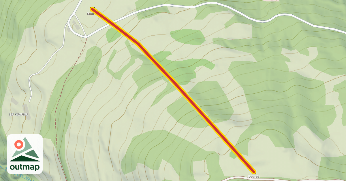 Map of Louret