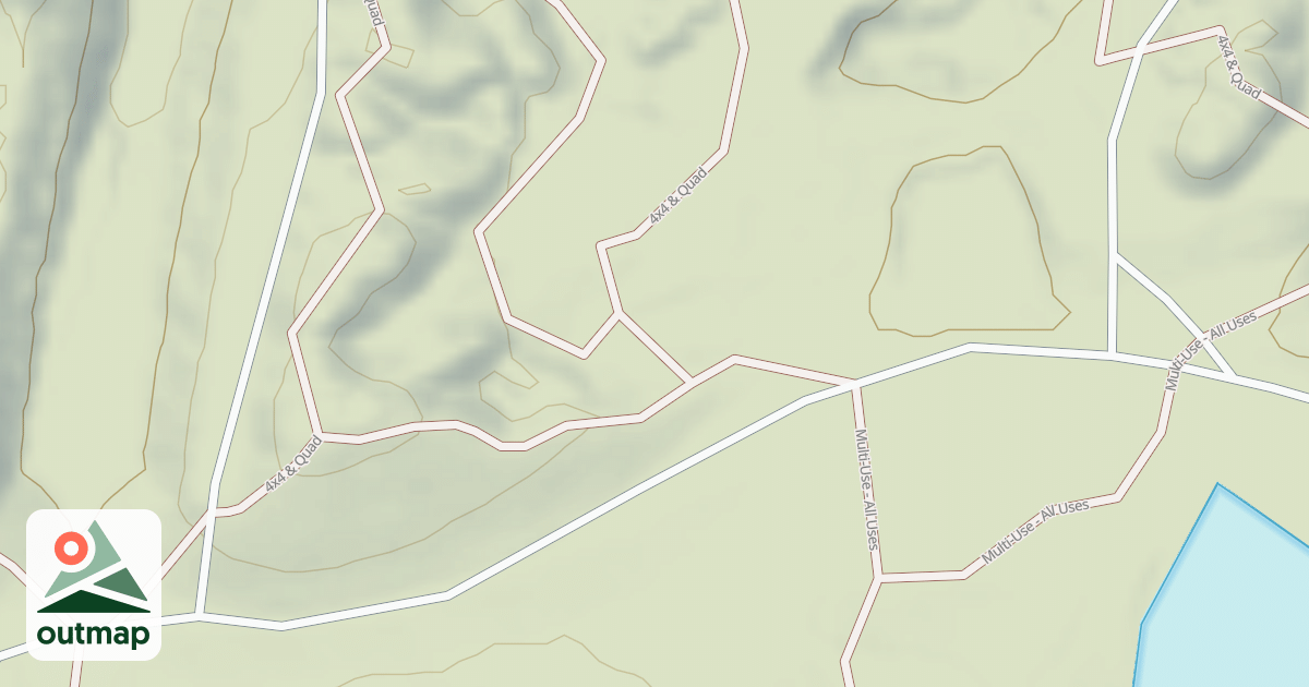Map of Interlake State Recreation Area Trails