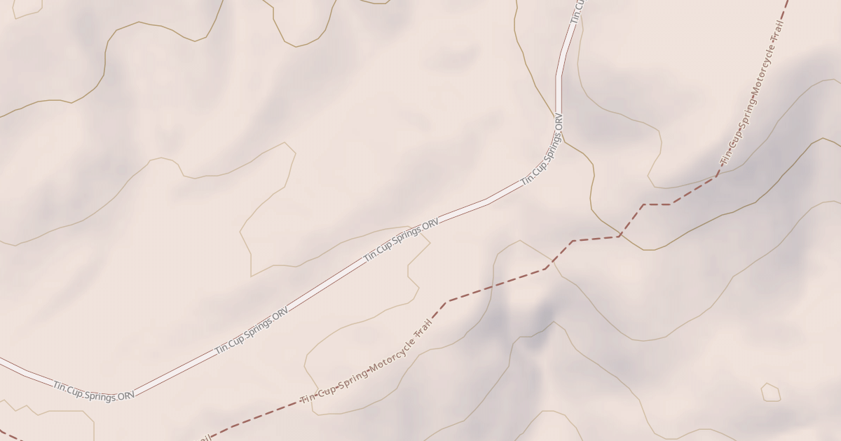 Map preview of Tin Cup Spring Motorcycle Trail