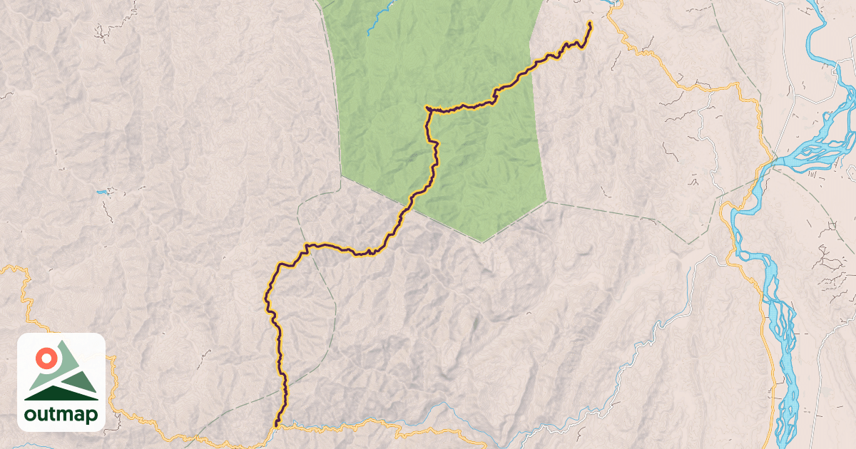 Map of Cordillera Great Traverse Trail