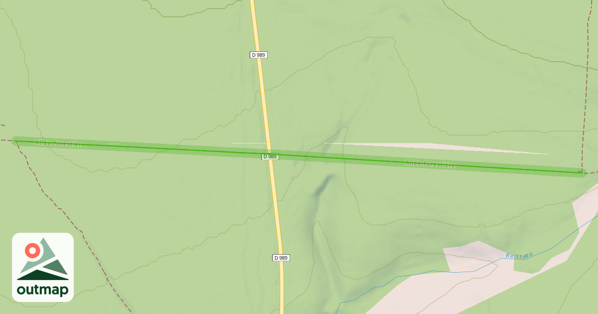Map of Allée forestière