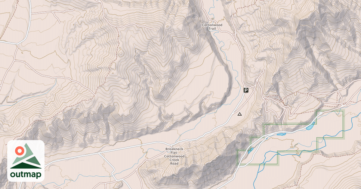 Map of Cottonwood Snowmobile