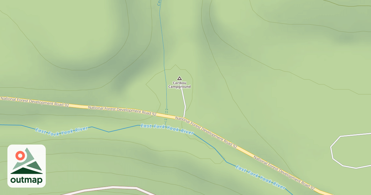 Map of CARIBOU CR CAMP