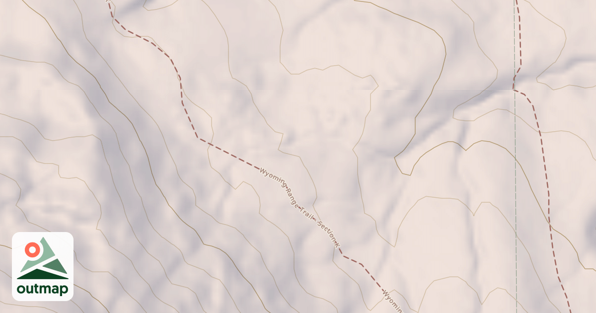 Map of Middle Piney North (H Trail)