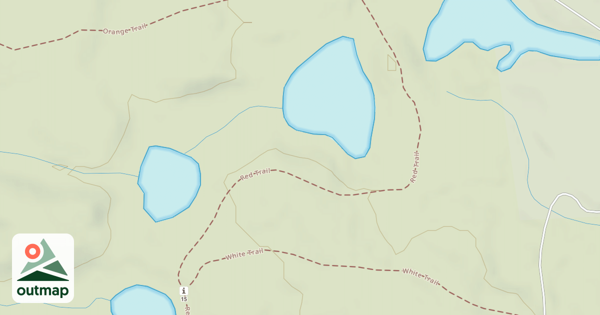 Map of Bald Mountain Rec. Area - Red Trail