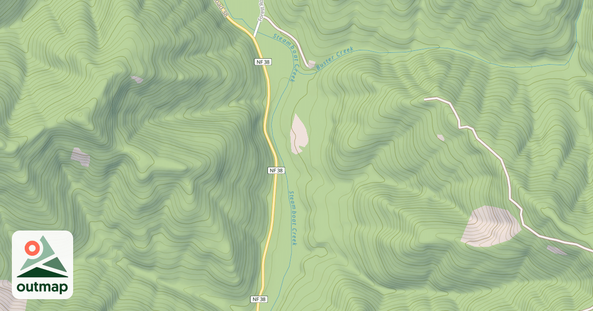 Map of LITTLE BEND CR NO 2 T.S.