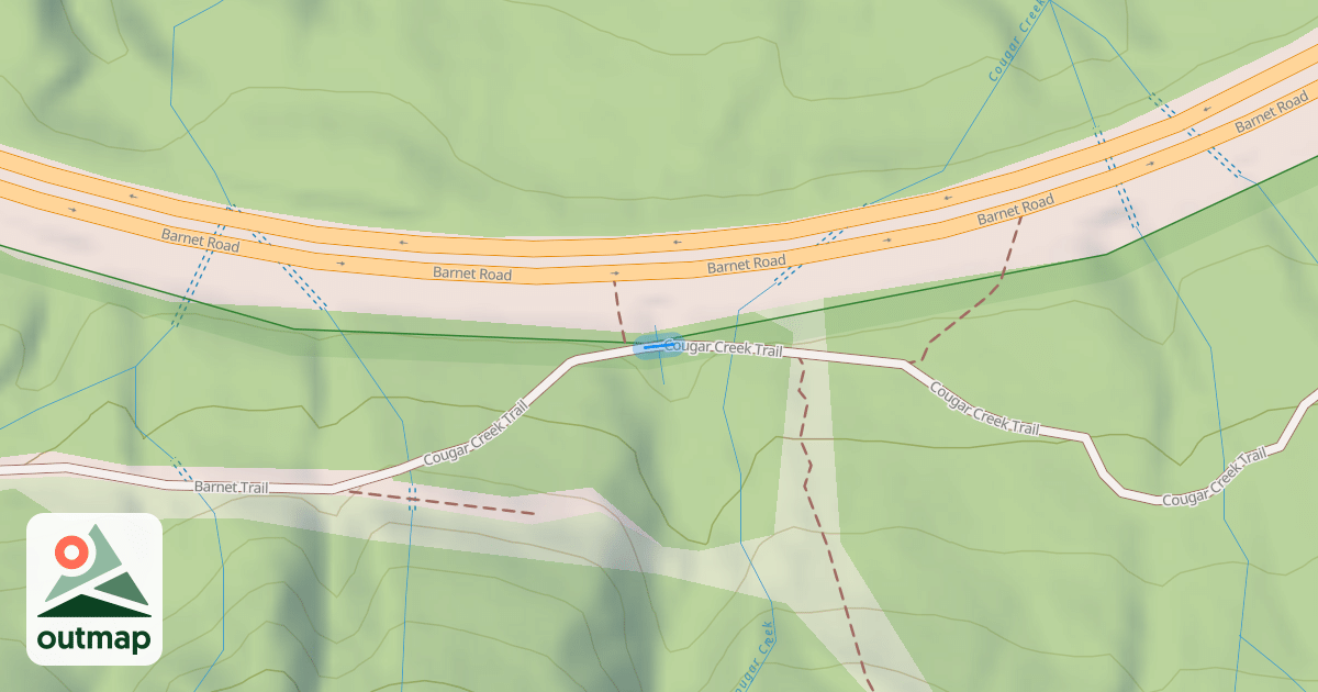 Map of Cougar Creek Trail