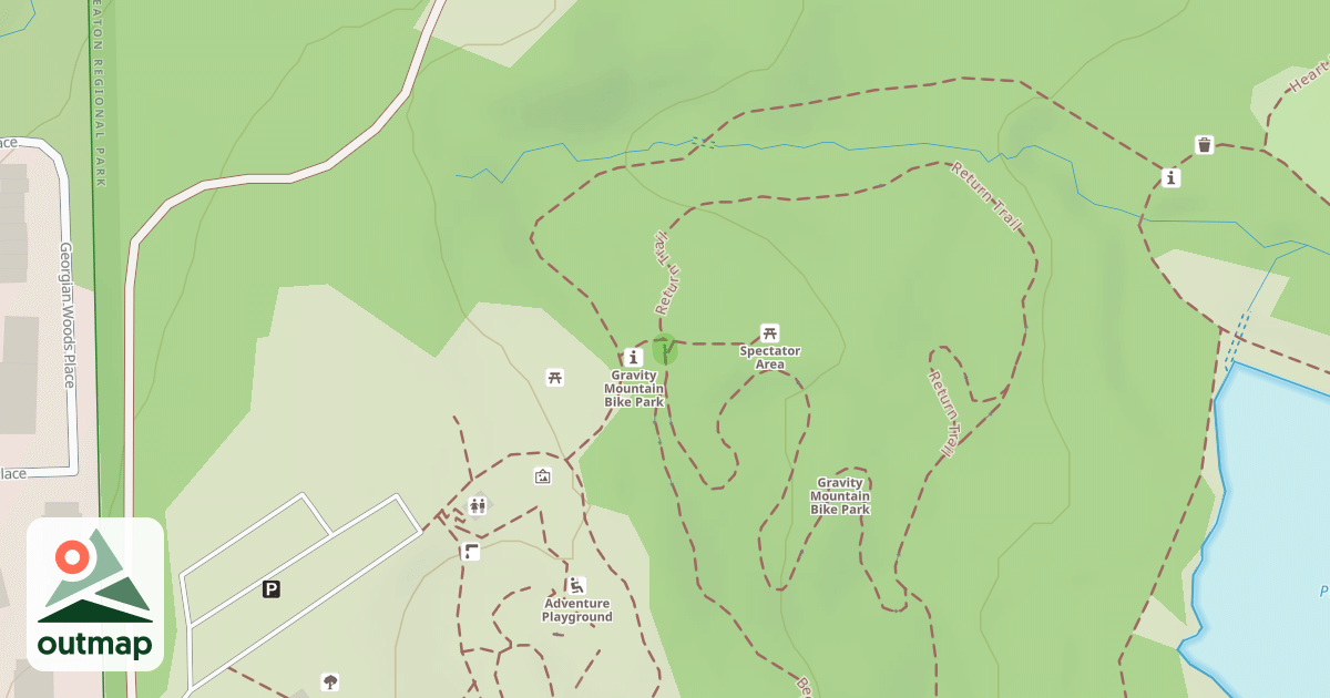 Map of Beginner Bike Trail