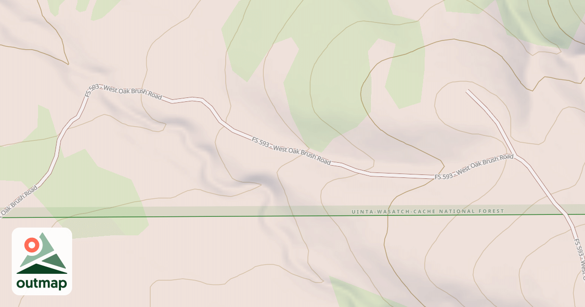 Map of MIDDLE CANYON