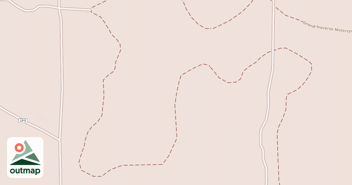 Map of Grand Traverse Motorcycle Trail