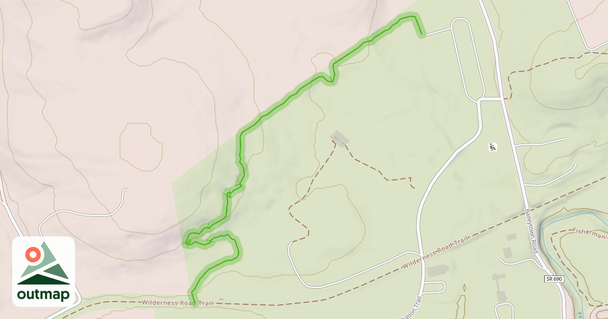 Map of Pioneer Loop in Lee