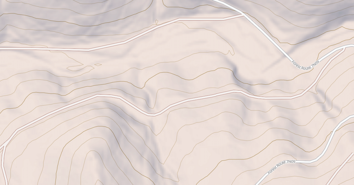 Map preview of USFS National Forest System Roads {AB281974-28BF-4C48-A838-41FCCCF5DA1C}