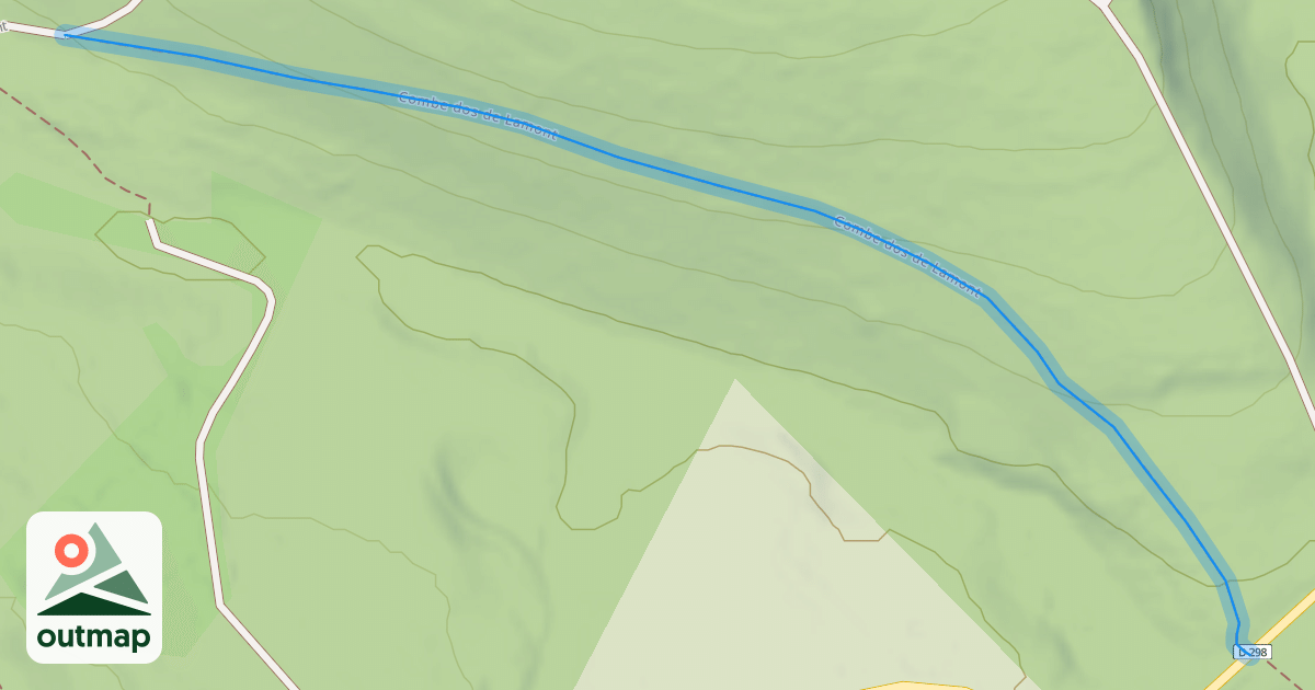 Map of Combe dos de Lamont
