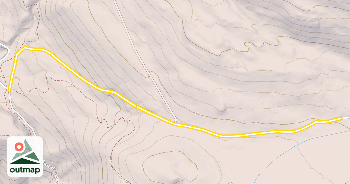 Map of National Forest Development Road 100