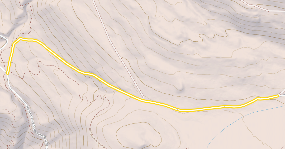 Map preview of National Forest Development Road 100